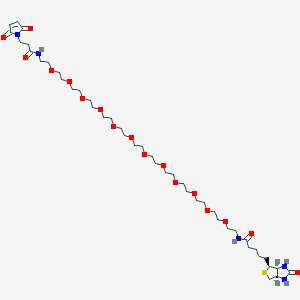 molecular formula C43H75N5O17S B8103908 Biotin-PEG12-Mal 