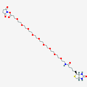 molecular formula C35H60N4O15S B8104039 Biotin-PEG9-NHS Ester 