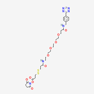 molecular formula C30H41N7O10S2 B8104063 Tetrazine-PEG4-SS-NHS 