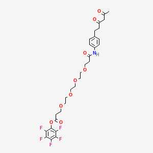 molecular formula C30H34F5NO9 B8104073 Diketone-PEG4-PFP ester 