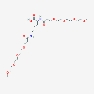 molecular formula C26H50N2O12 B8104083 Bis-(m-PEG4)-amidohexanoic acid 