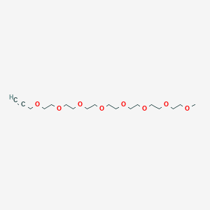 molecular formula C18H34O8 B8104099 Propargyl-PEG7-methane 