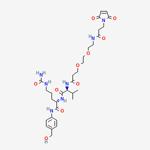 molecular formula C32H47N7O10 B8104176 Mal-amido-PEG2-Val-Cit-PAB-OH 