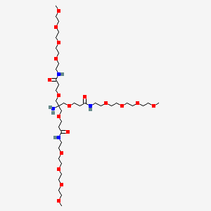 molecular formula C40H80N4O18 B8104229 Amino-Tri-(m-PEG4-ethoxymethyl)-methane 