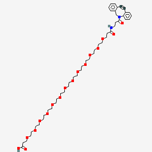 molecular formula C48H72N2O17 B8104233 DBCO-NHCO-PEG13-acid 