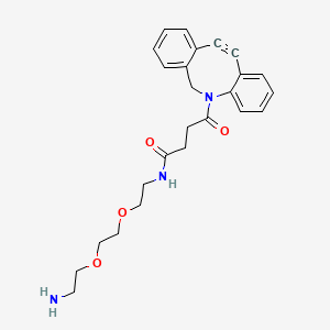 molecular formula C25H29N3O4 B8104269 DBCO-PEG2-amine 