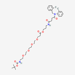 molecular formula C38H51N3O10 B8104329 DBCO-C3-PEG4-NH-Boc 