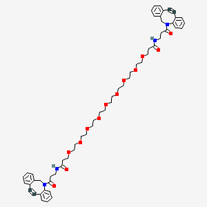 molecular formula C58H70N4O13 B8104331 Dbco-peg9-dbco 