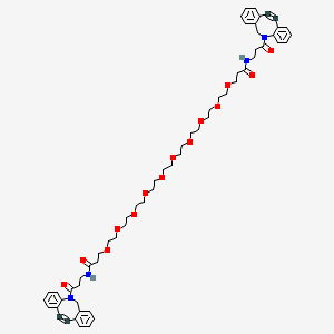 molecular formula C60H74N4O14 B8104335 Dbco-peg10-dbco 