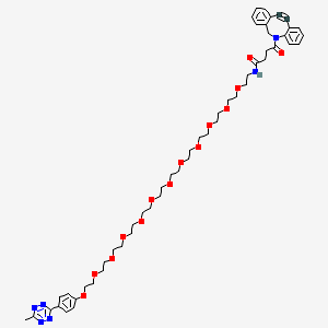 molecular formula C52H70N6O14 B8104352 Methyltetrazine-PEG12-DBCO 