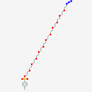 molecular formula C31H55N3O14S B8104382 Azide-PEG12-Tos 
