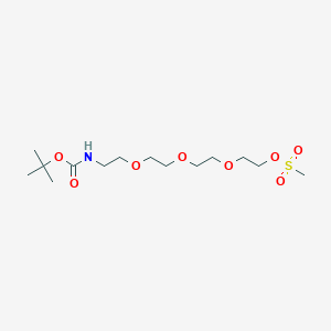 molecular formula C14H29NO8S B8104416 Boc-NH-PEG4-MS 