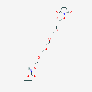 molecular formula C20H34N2O11 B8104433 t-Boc-Aminooxy-PEG4-NHS ester 