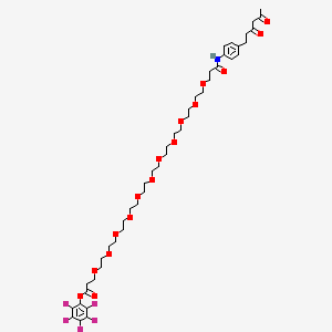 molecular formula C44H62F5NO16 B8104478 Diketone-PEG11-PFP ester 