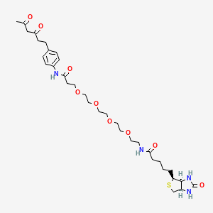 molecular formula C33H50N4O9S B8104481 Diketone-PEG4-Biotin 
