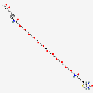 molecular formula C49H82N4O17S B8104489 Diketone-PEG12-Biotin 