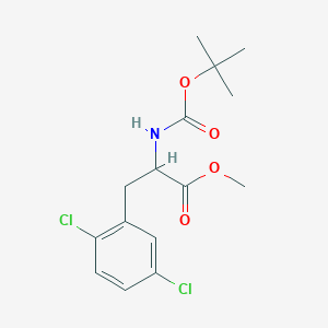 molecular formula C15H19Cl2NO4 B8104547 Methyl 2-((tert-butoxycarbonyl)amino)-3-(2,5-dichlorophenyl)propanoate 
