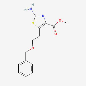 Methyl 2-amino-5-(2-(benzyloxy)ethyl)thiazole-4-carboxylate