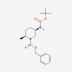 benzyl (2S,5R)-5-((tert-butoxycarbonyl)amino)-2-methylpiperidine-1-carboxylate