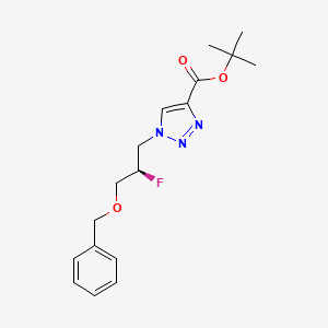 (R)-Tert-butyl 1-(3-(benzyloxy)-2-fluoropropyl)-1H-1,2,3-triazole-4-carboxylate