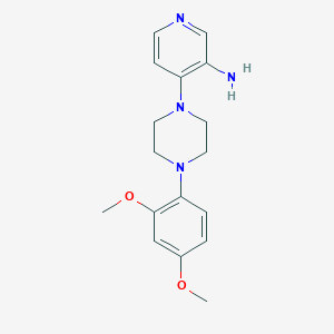 molecular formula C17H22N4O2 B081052 1-(3-Amino-4-pyridyl)-4-(2,4-dimethoxyphenyl)piperazine CAS No. 14549-67-8