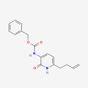molecular formula C17H18N2O3 B8105342 benzyl (6-(but-3-en-1-yl)-2-hydroxypyridin-3-yl)carbamate 