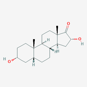 molecular formula C19H30O3 B081056 16alpha-Hydroxyetiocholanolone CAS No. 14167-50-1