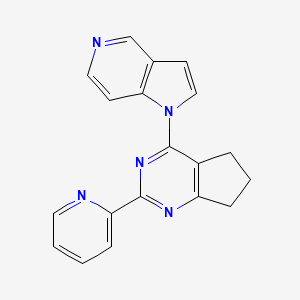 molecular formula C19H15N5 B8105956 AZ12601011 