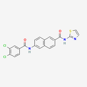 molecular formula C21H13Cl2N3O2S B8106008 AAPK-25 
