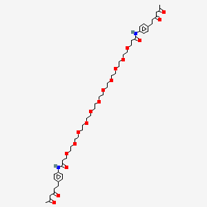 molecular formula C50H76N2O17 B8106022 Diketone-PEG11-Diketone 