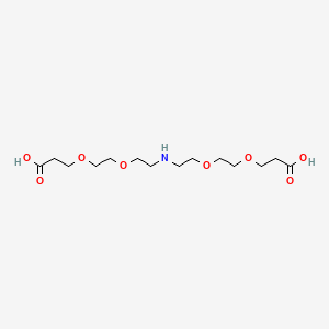 molecular formula C14H27NO8 B8106066 NH-bis(PEG2-C2-acid) 