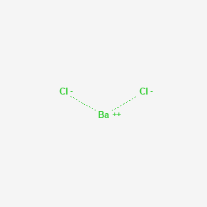 molecular formula BaCl2 B081061 Barium chloride CAS No. 10361-37-2