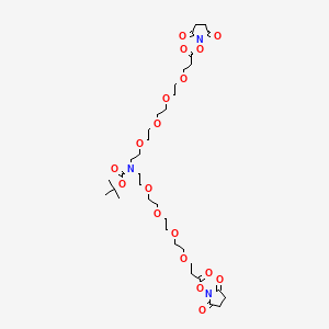 molecular formula C35H57N3O18 B8106121 N-Boc-N-bis(PEG4-NHS ester) CAS No. 2093153-08-1