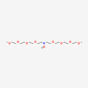 molecular formula C18H39NO9 B8106148 Bis(m-PEG4)-N-OH 