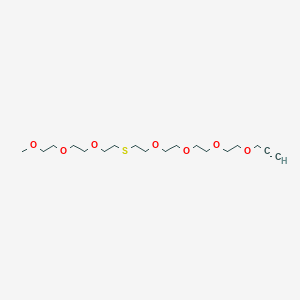 molecular formula C18H34O7S B8106170 m-PEG3-S-PEG4-propargyl 