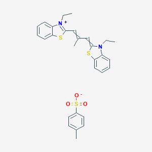 molecular formula C29H30N2O3S3 B081062 Benzothiazolium, 3-ethyl-2-[3-(3-ethyl-2(3H)-benzothiazolylidene)-2-methyl-1-propenyl]-, salt with 4-methylbenzenesulfonic acid (1:1) CAS No. 15086-20-1