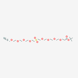 molecular formula C26H48O12S B8106216 Propargyl-PEG4-Sulfone-PEG4-Boc 