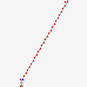 molecular formula C59H107NO28 B8106228 Ald-Ph-amido-PEG24-acid 