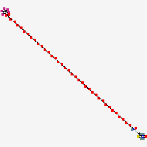 molecular formula C91H164F5N3O40S B8106341 Biotin-PEG36-PFP ester 