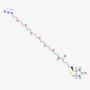 molecular formula C24H44N6O8S B8106345 Biotin-PEG6-azide 