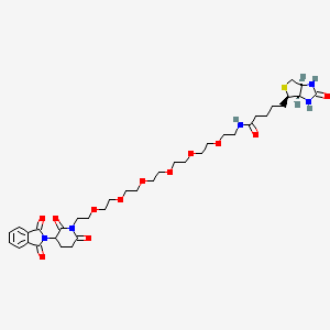molecular formula C37H53N5O12S B8106371 Biotin-PEG6-Thalidomide 