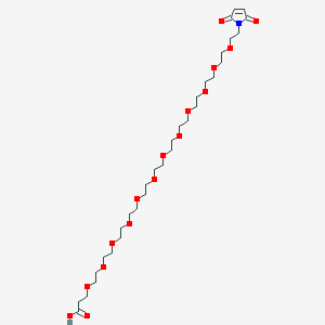 molecular formula C31H55NO16 B8106413 Mal-PEG12-acid 