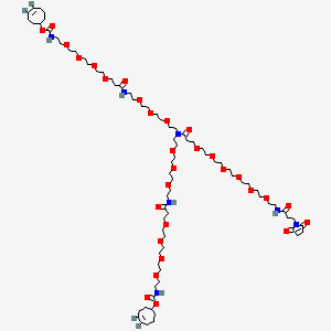 molecular formula C78H137N7O30 B8106451 N-(Mal-PEG6)-N-bis(PEG7-TCO) 