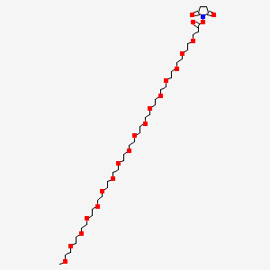 molecular formula C40H75NO21 B8106489 m-PEG17-NHS ester 