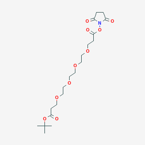 molecular formula C20H33NO10 B8106497 Boc-PEG4-C2-NHS ester 