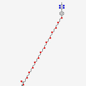 molecular formula C36H60N4O15 B8106570 Methyltetrazine-PEG13-acid 