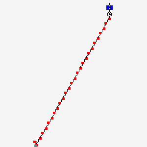 molecular formula C60H108N4O27 B8106573 Methyltetrazine-PEG25-acid 