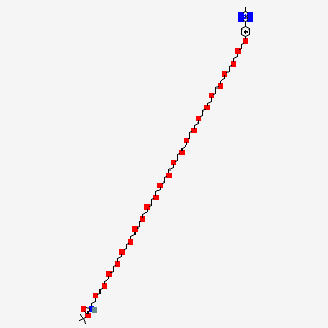 molecular formula C62H113N5O26 B8106597 Methyltetrazine-PEG24-NH-Boc 