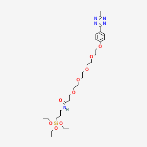 molecular formula C29H49N5O9Si B8106607 Methyltetrazine-PEG5-triethoxysilane 