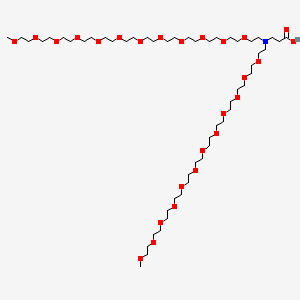 molecular formula C53H107NO26 B8106623 N-(propanoic acid)-N-bis(m-PEG12) 